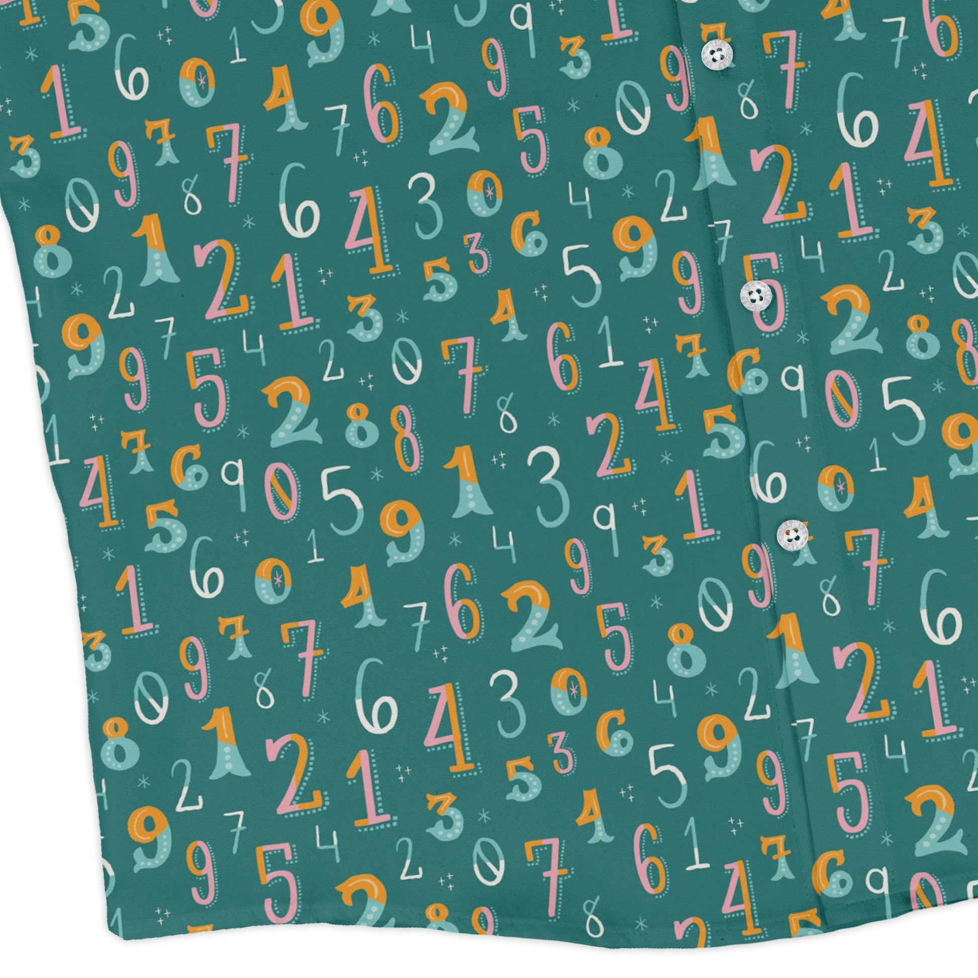 Retro Math Long Sleeve Button Up Shirt Geek Nerd adult sizing Design by Zirkus Design FLOW DESC WRITING