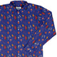 Retro Star Dice Long Sleeve Button Up Shirt Geek Nerd adult sizing Design by Heather Davenport dnd & rpg print