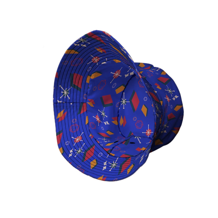 Retro Star Dice Bucket Hat Geek Nerd Design by Heather Davenport dnd & rpg print lx - B