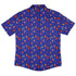 Retro Star Dice Button Up Shirt Geek Nerd adult sizing Design by Heather Davenport dnd & rpg print