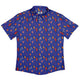 Retro Star Dice Button Up Shirt Geek Nerd adult sizing Design by Heather Davenport dnd & rpg print