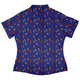 Retro Star Dice Curvy Button Up Shirt Geek Nerd Design by Heather Davenport dnd & rpg print q225