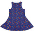 Retro Star Dice Dress Geek Nerd Design by Heather Davenport dnd & rpg print lx - C