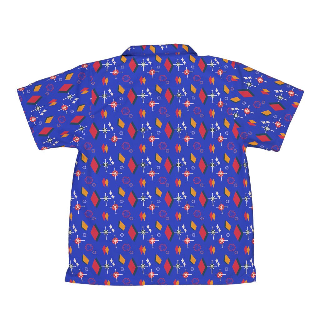 Retro Star Dice Youth Hawaiian Shirt Geek Nerd Design by Heather Davenport dnd & rpg print q225