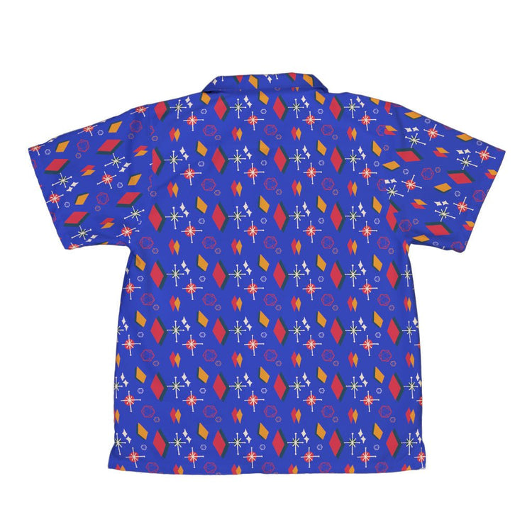Retro Star Dice Youth Hawaiian Shirt Geek Nerd Design by Heather Davenport dnd & rpg print q225