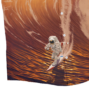 Riding The Milky Wave Button Up Shirt Geek Nerd 0925 adult sizing All Adult Button Up Shirts