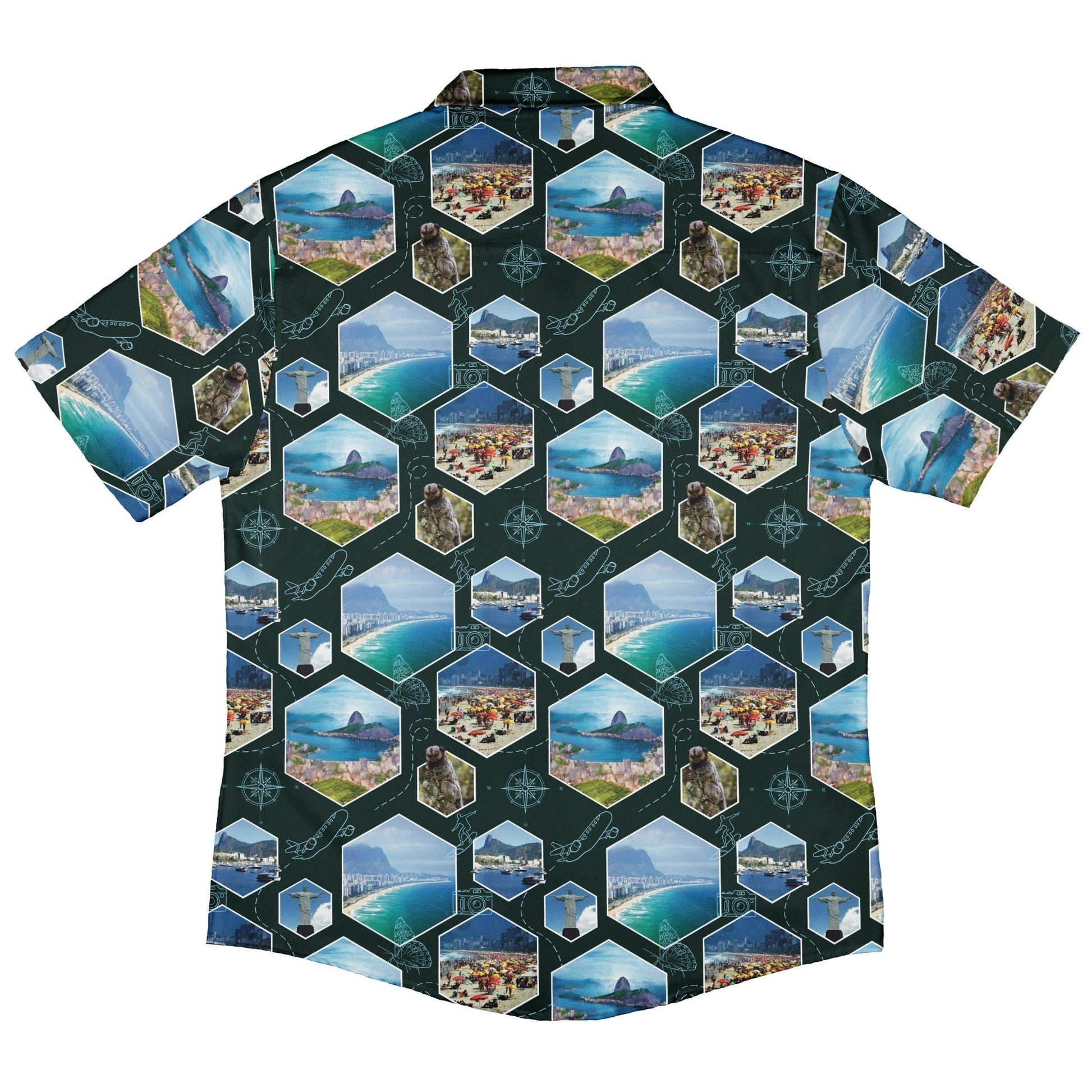 Rio Janeiro Wonder Button Up Shirt Geek Nerd 0925 adult sizing All Adult Button Up Shirts