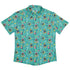 Clearance Ready - to - Ship Rocking Dinosaurs Day Button Up Shirt Geek Nerd adult sizing Clearance Design by Claire Murphy