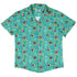Rocking Dinosaurs Day Button Up Shirt Geek Nerd adult sizing Design by Claire Murphy dinosaur print