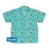 Rocking Dinosaurs Day Youth Hawaiian Shirt Geek Nerd Design by Claire Murphy dinosaur print q4