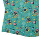 Rocking Dinosaurs Day Curvy Button Up Shirt Geek Nerd Design by Claire Murphy dinosaur print q4