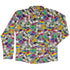 Roll with Pride LGBTQ Dice Dnd Long Sleeve Button Up Shirt Geek Nerd adult sizing dnd & rpg print FLOW DESC WRITING