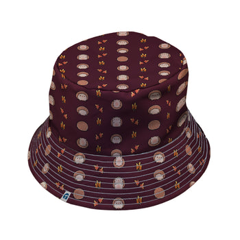 Rolling Hedgehogs Bucket Hat Geek Nerd 0925 Animal Patterns Design by Ardi Tong