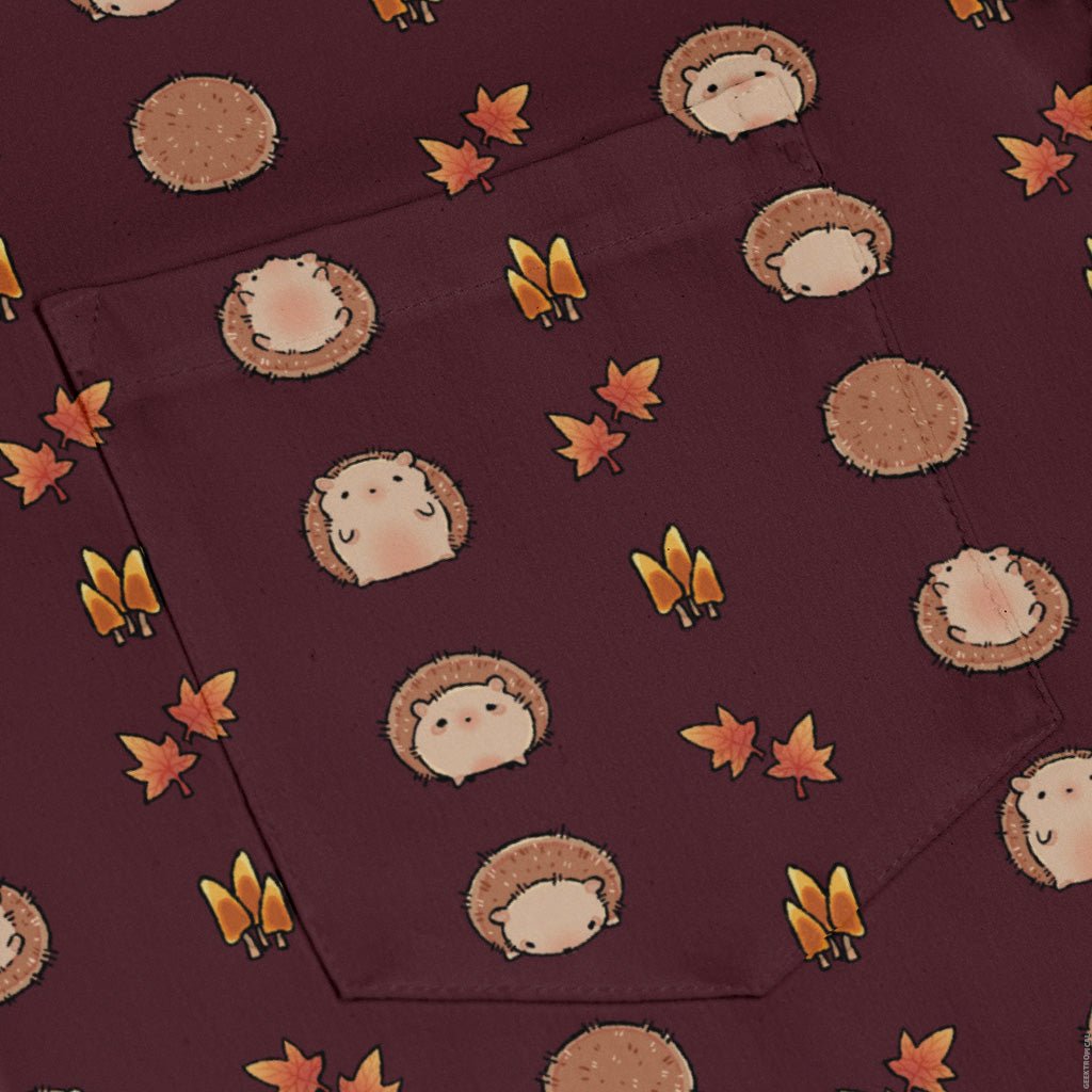 Rolling Hedgehogs Long Sleeve Button Up Shirt Geek Nerd 0925 adult sizing All Adult Button Up Shirts