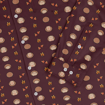 Rolling Hedgehogs Long Sleeve Button Up Shirt Geek Nerd 0925 adult sizing All Adult Button Up Shirts