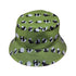 Rolling Silly Pandas Green Bucket Hat Gray Stitching