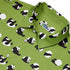 Rolling Silly Pandas Green Button Up Shirt Neck