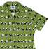 Rolling Silly Pandas Green Curvy Button Up Shirt Old Curvy Button Up Shirt womens top right