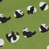 Rolling Silly Pandas Green Long Sleeve Button Up Shirt pocket