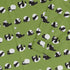 Rolling Silly Pandas Green Long Sleeve Button Up Shirt sleeve close