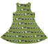 Rolling Silly Pandas Green Sleeveless Dress back