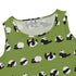 Rolling Silly Pandas Green Sleeveless Dress close front