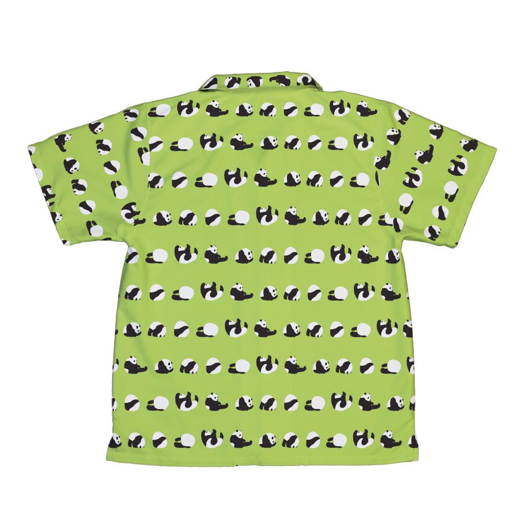 Rolling Silly Pandas Green Youth Hawaiian Shirt 2
