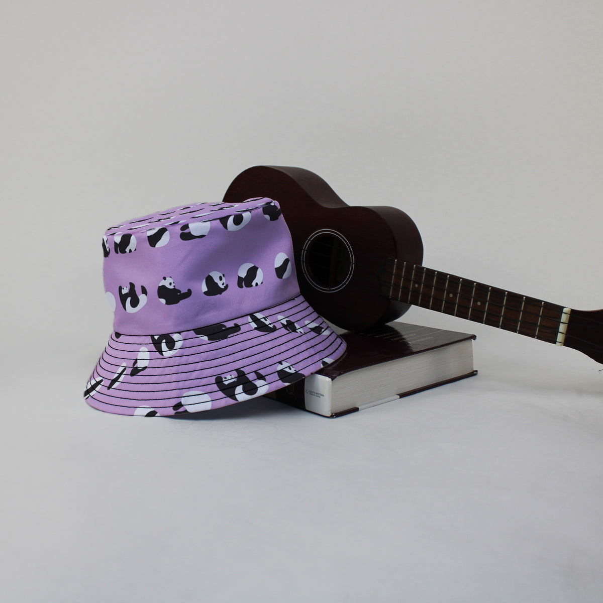 Rolling Silly Pandas Lilac Bucket Hat Lifestyle