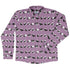 Rolling Silly Pandas Lilac Long Sleeve Button Up Shirt front