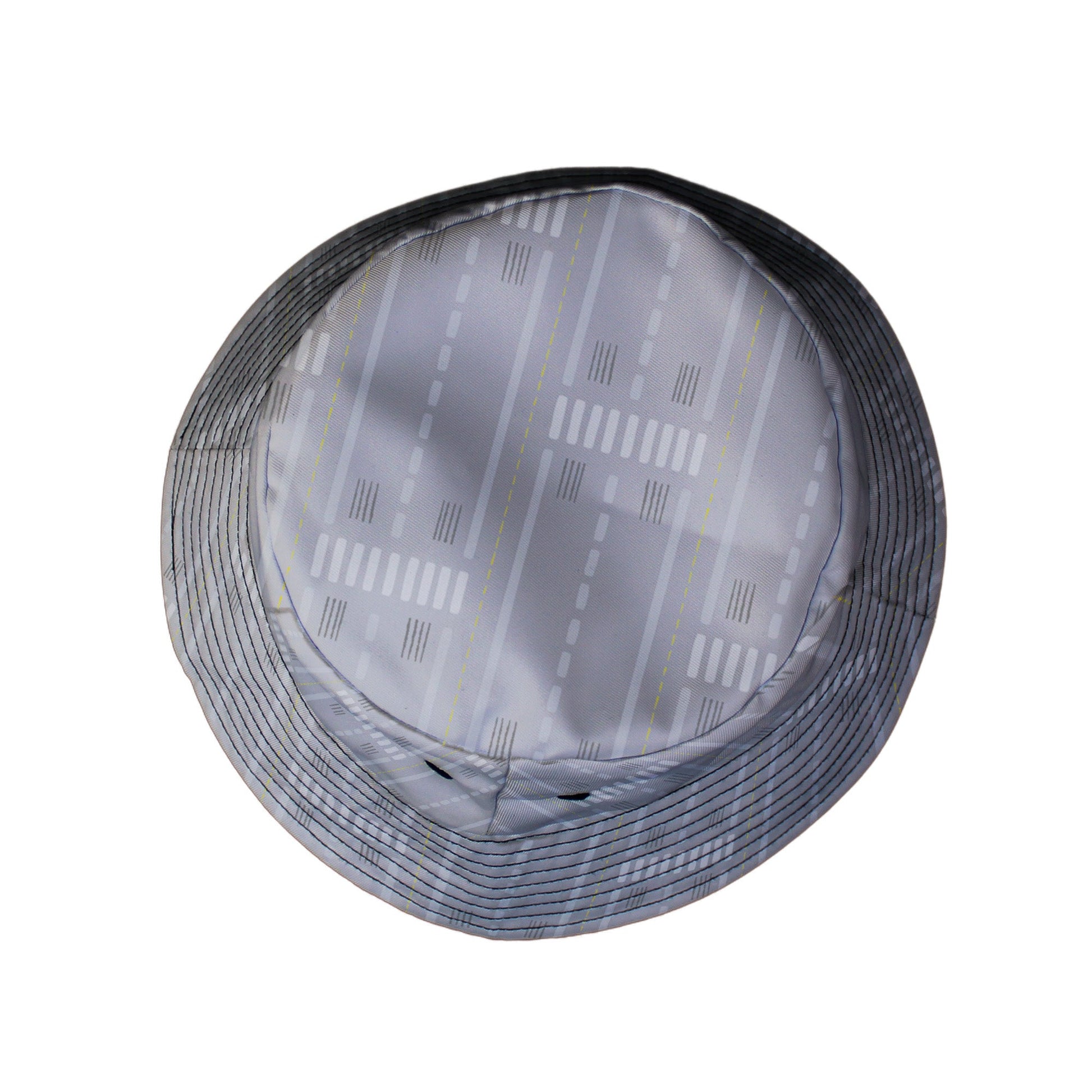 Runway Stripe Bucket Hat Geek Nerd aviation print Design by Zirkus Design lx - B