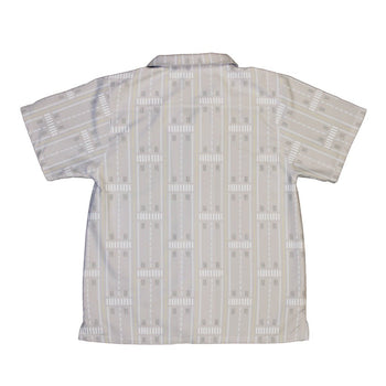 Runway Stripe Youth Hawaiian Shirt Geek Nerd aviation print Design by Zirkus Design q225