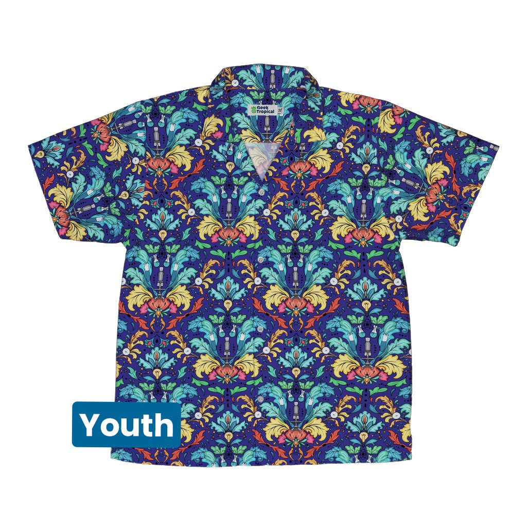 STEM Hidden Sciences Youth Hawaiian Shirt Geek Nerd Design By Brigid Ashwood q4 science print