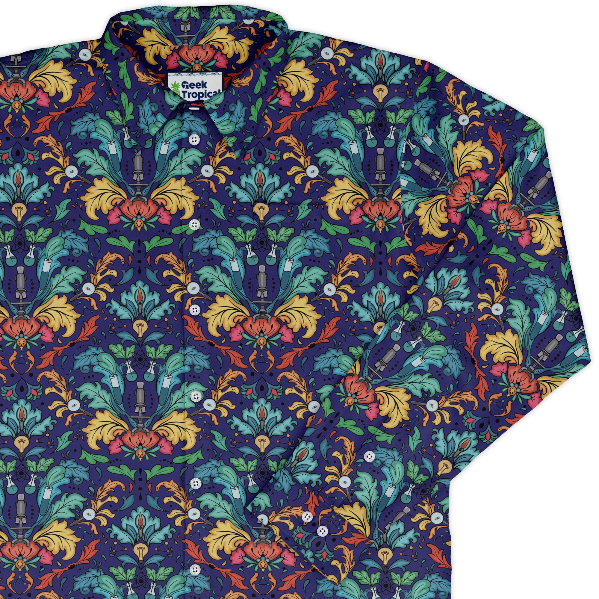 STEM Hidden Sciences Long Sleeve Button Up Shirt