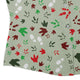 Santa Boots and Dinosaur Footprint Tracks Curvy Button Up Shirt Geek Nerd Christmas Print dinosaur print women