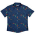 Santa Sleigh Dragons Button Up Shirt Geek Nerd adult sizing Christmas Print Designs by Nathan