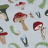 Santa Snails and Winter Mushrooms Long Sleeve Button Up Shirt Geek Nerd adult sizing Botany Print Christmas Print