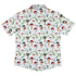 Santa Snails & Winter Mushrooms Button Up Shirt Geek Nerd adult sizing Christmas Print