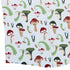 Santa Snails & Winter Mushrooms Button Up Shirt Geek Nerd adult sizing Christmas Print
