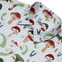 Santa Snails & Winter Mushrooms Button Up Shirt Geek Nerd adult sizing Christmas Print