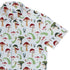 Santa Snails & Winter Mushrooms Button Up Shirt Geek Nerd adult sizing Christmas Print