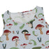 Santa Snails and winter mushrooms pattern Dress Geek Nerd Christmas Print Design by Dunking Toast lx - C