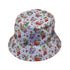 Santas Little Kittens Bucket Hat Gray Stitching