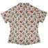 Santas Little Kittens Curvy Button Up Shirt womens back
