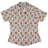 Santas Little Kittens Curvy Button Up Shirt womens front