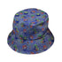 Scary Anime Chibi Stickers purple green Bucket Hat Geek Nerd halloween lx - B q4
