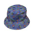 Scary Anime Chibi Stickers purple green Bucket Hat Geek Nerd halloween lx - B q4