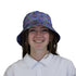 Scary Anime Chibi Stickers purple green Bucket Hat Geek Nerd halloween lx - B q4