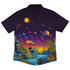 Sci-Fi Island Button Up Shirt - adult sizing - Design By Brigid Ashwood - Fantasy Prints