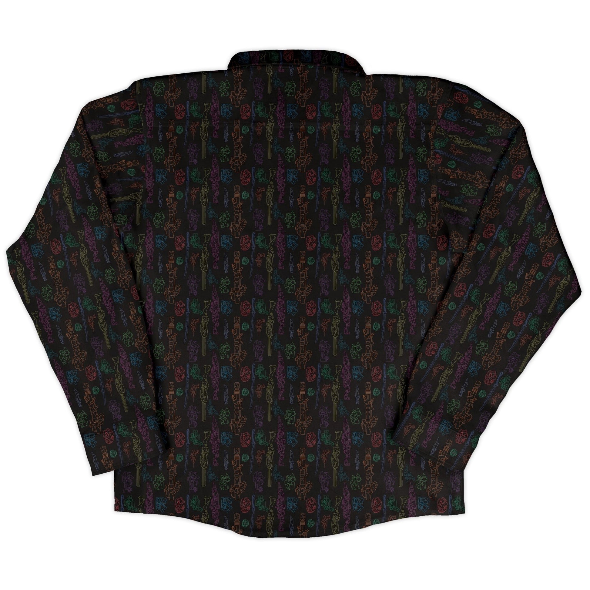 Sci Fi Weapons Long Sleeve Button Up Shirt