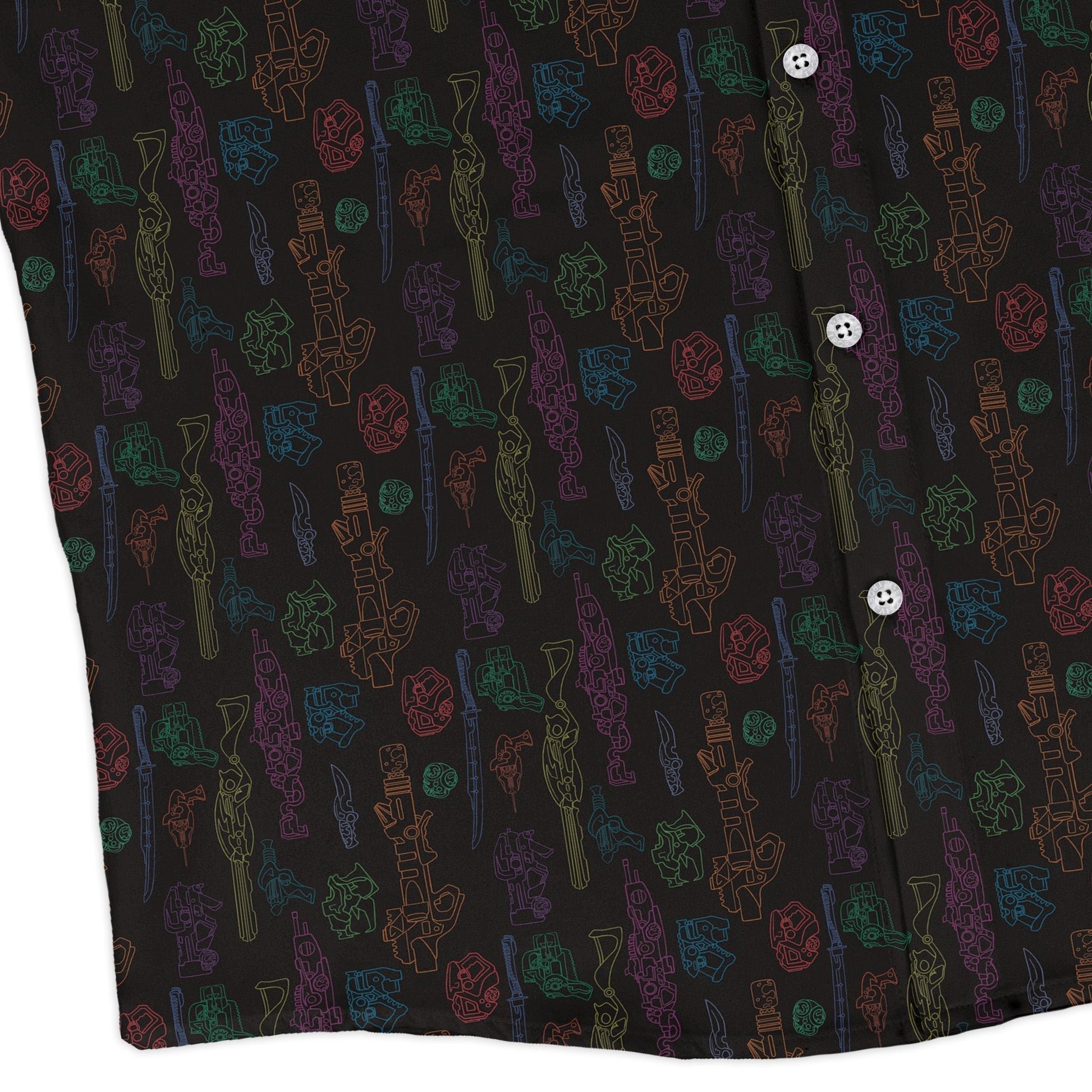 Sci Fi Weapons Long Sleeve Button Up Shirt